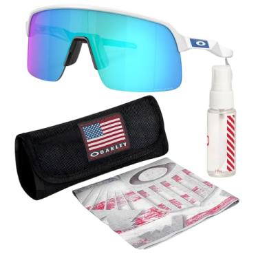 Imagem de OAKLEY Óculos de sol SUTRO Lite OO9463 armação branca fosca com lentes PRIZM safira com kit oficial de óculos