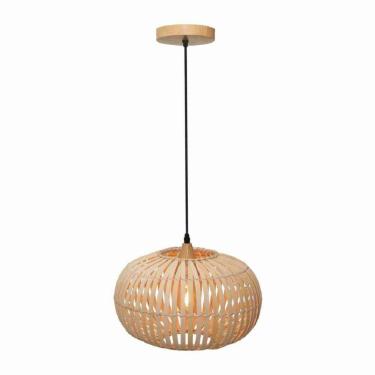 Imagem de Pendente Bio 350 Fibra De Bambu 1xe27