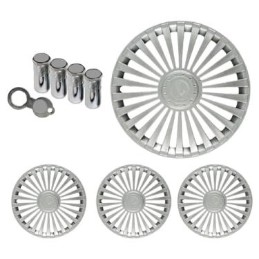 Imagem de Jogo Calota Aro 14 Europa Premium Onix Prisma Corsa Celta Montana Agile Cobalt Meriva Spin Astra + Selo Resinado + Tampa Ventil Antifurto