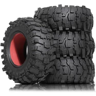 Imagem de STMU 2.6'' Crawler Tires Rubber Mud Tyres OD 5.3'' (4PCS) for Axial SCX10 TRX4/6 GEN7/8 FCX10 RBX10 MJX H8H MK07 KM4 4082/83 1/7 1/8 1/10 Crawler Car (B)