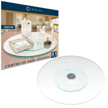 Imagem de Prato Giratório Vidro Temperado Bisotado 80Cm X 10Mm Luxo