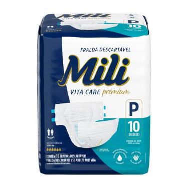 Imagem de Fralda Geriátrica Mili Vita Care Premium Tamanho P com 10 Unidades