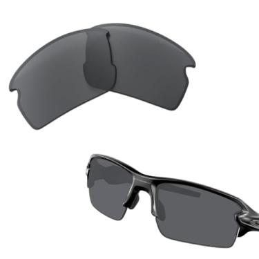 Imagem de Substituição de lentes de reposição para óculos de sol Oakley Flak 2.0 opções polarizadas e resistente a arranhões e impactos, Cinza clássico, Standard