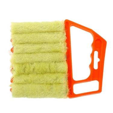 Imagem de Mini persianas limpadoras do obturador de limpeza multifuncional de limpeza doméstica Dustra de poeira Duster de limpador cego com design anti -LING para hotel em casa Material de (Laranja)