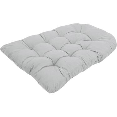 Imagem de Almofada De Cadeira Suspensa De 120 * 80 Cm - Almofada De Assento à Prova D'água E Resistente A Uv Para Balanço De Suspensão De Vime Pe, Light Grey