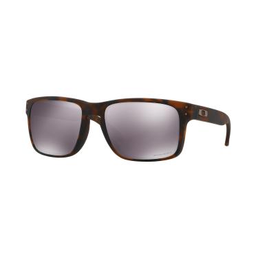 Imagem de Óculos de Sol Oakley Holbrook 0OO9102 9102F4 Tam 55 / Tartaruga Marrom - Lentes Prizm Black