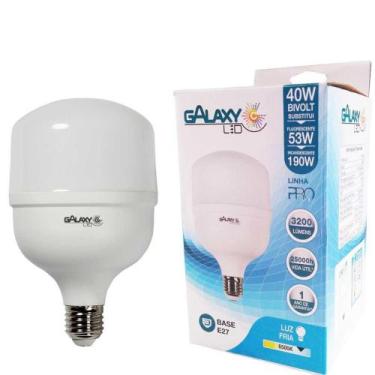 Imagem de Lampada led alta potencia 40w branco frio 6500k biv e27 - galaxy - Gal