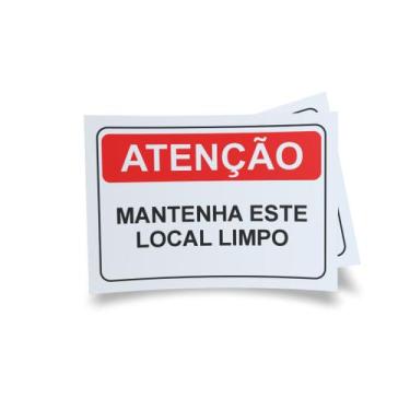 Imagem de Kit 3 Placas sinalização 15x21cm EM PVC PL(227) - Tema: Higiene - Sem 