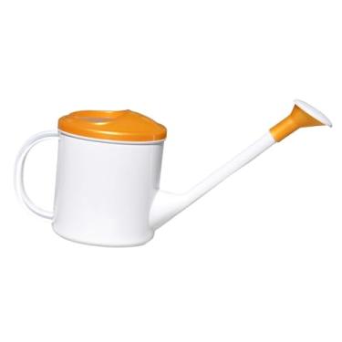 Imagem de IEUDNS Regador de plantas de 1,5 L, moderno, com alça confortável e aspersor removível para flores e plantas de interior, Amarelo