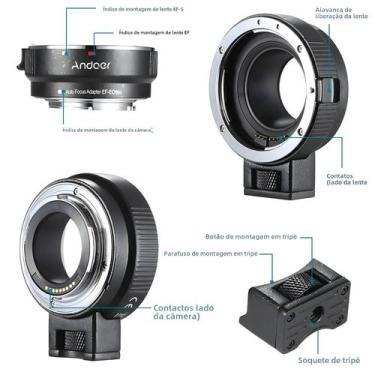 Imagem de Adaptador De Corpo De Câmera Canon EF EF-S Para EOS M EF-M M2 M3 M10 C
