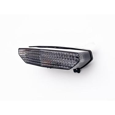Imagem de Luzes traseiras de LED para motocicleta, luz traseira de freio com indicadores de luz de seta integrados para Kawasaki 2007-2008 Ninja ZX-6R (cor moke)