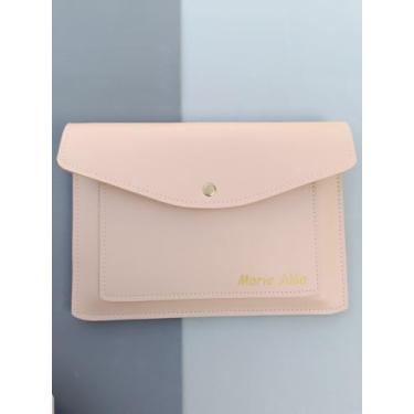 Imagem de Capa para Caderneta de Vacinação, Modelo Espiral e Brochura, com Bolso Externo, Várias Cores (nude montana ou soft color)