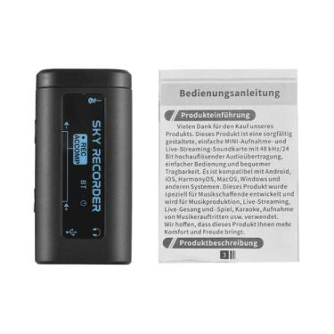 Imagem de Interface De Áudio Mini Portátil Placa De Som BT Tipo-C Para Gravação 
