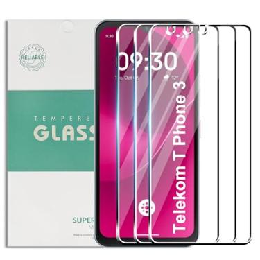 Imagem de Suttkue Película protetora de tela T-Mobile Revvl 8 5G Ultra HD Vidro Temperado, Dureza 9H Antiarranhões (pacote com 3)