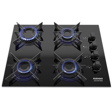Imagem de Cooktop Itatiaia Electra Plus 4 Bocas Mesa Vidro Preto Bivolt
