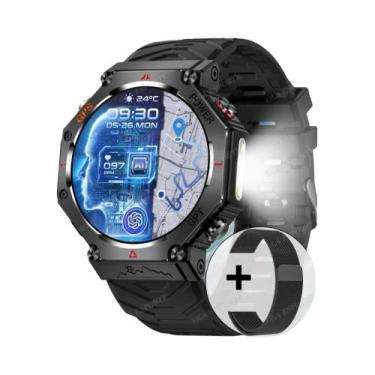 Imagem de Relógio Inteligente Militar Masculino Com GPS, Lanterna LED, Chamada B