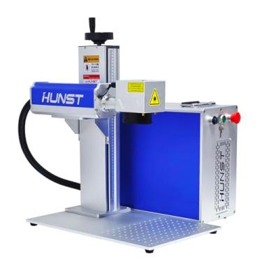 Imagem de Máquina de marcação a laser de fibra HUNST Raycus 50W, gravadora de metal em aço inoxidável para marcação de metal (Raycus 50W)