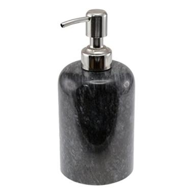 Imagem de Creative Home Sabonete líquido de mármore preto natural, dispensador de loção, desinfetante para bancada de banheiro, sabonete de mão para pia de cozinha, detergente para louças