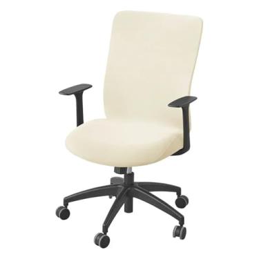 Imagem de Capa para cadeira de escritório de cor sólida, 1 peça, elástica, elastano, para computador, com elevação, giratória, cap