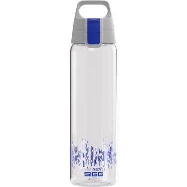 Imagem de SIGG Garrafa de água Total Clear ONE MyPlanet (0,75 L), garrafa de água à prova de vazamento e livre de BPA, frasco esportivo inquebrável feito de Tritan com filtro de frutas