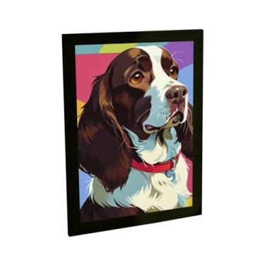 Imagem de Quadro Decorativo Cachorro Cão Ilustração V4 Decoração Poster Quarto Sala