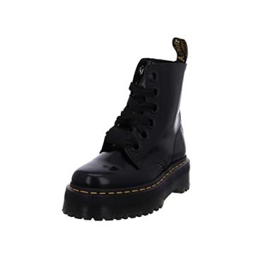 Imagem de Dr. Martens Bota feminina Molly Combat, Buttero preto, 8.5 Women/7.5 Men