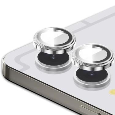 Imagem de Zeking (2 conjuntos) Protetor de lente de câmera compatível com Samsung Galaxy Tab S11 Ultra X930/X936 37.1 cm, HD Clarity 9H vidro temperado com borda de alumínio, capa de lente de metal individual