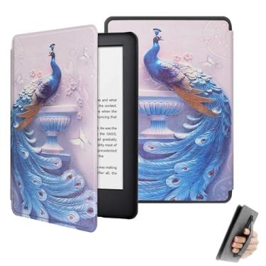 Imagem de GUKSRASO Capa para Kindle Paperwhite 11ª Geração/Signature Edition 2021 (6.8", Modelo: M2L3EK/M2L4EK) - Função Inteligente de Despertar/Dormir Automática, com Alça de Mão