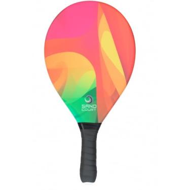 Imagem de Raquete de Frescobol Profissional Fibra de Vidro Sand Court - Geométrica (365-390g)