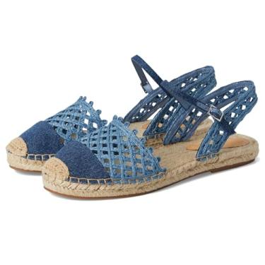 Imagem de Nine West Sandália feminina Darby Flat, Jeans azul, 40