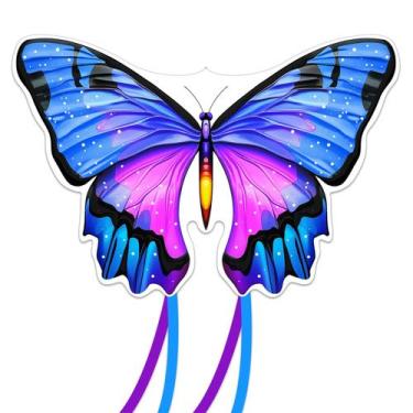 Imagem de Butterfly Kite TOY Life Giant 123 cm com corda de 100 m para crianças 