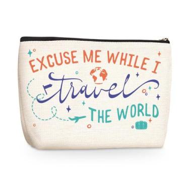 Imagem de Bolsa de maquiagem Jealance Presentes de viagem engraçados para mulher