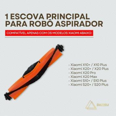 Imagem de Escova Principal Para Robô Aspirador Compatível xiaomi - generico