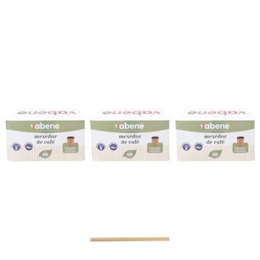 Imagem de Mexedor de café chá chimarrão vabene 11 cm com 500 kit 3