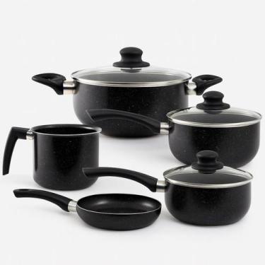 Imagem de Jogo de Panelas Cerâmica Indução e Gás 5 Peças Berlim - Hauskraft