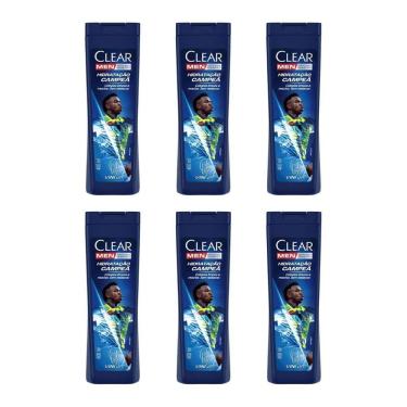 Imagem de Shampoo Clear 400Ml Men Hidrat Campea Vini Jr - Kit Com 6Un