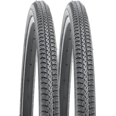 Imagem de YUNSCM 2 peças 26 x 1 3/8 (37-590) pneus de bicicleta de estrada compatíveis com 26 x 1 3/8 26x1 3-8 pneus de bicicleta (Y-769)