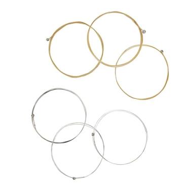 Imagem de RiToEasysports Conjunto de Cordas para Prática de Violão Acústico - Aço Inoxidável de, Som Claro e Completo, Substituição de 6 Cordas para Violão Folk Clássico