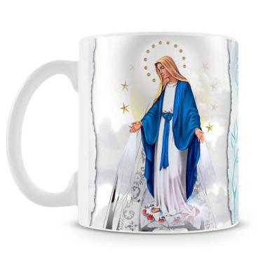 Imagem de Caneca Oração Nossa Senhora de Fátima - Modelo 1 - Cerâmica 325ml - Am