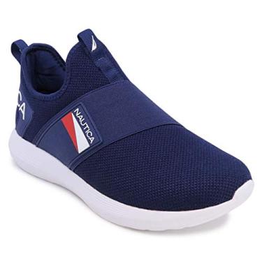 Imagem de Nautica Tênis de caminhada masculino casual slip-on fashion 2, Marinho Steeper 4, 13