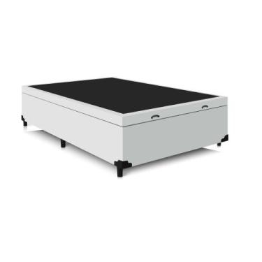 Imagem de Cama Box Baú Sommier Casal 138x188x42 Premium - ProMax, Branca