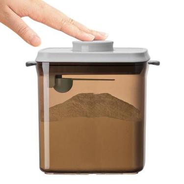 Imagem de Formula Container Ankou 1700ml, hermético, sem BPA, marrom escuro