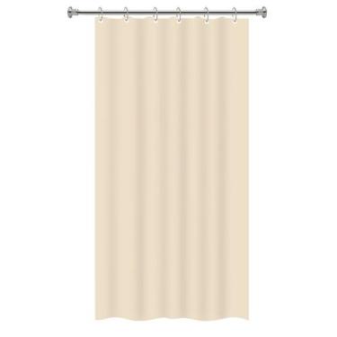 Imagem de Cortina de Box Banheiro PVC Com Visor Transparente Anti Mofo Impermeáv