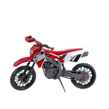 Imagem de Moto de Brinquedo Mega Cross Com Amortecedor e Pezinho de Descanso 