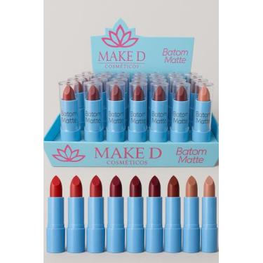 Imagem de Maked Cosmeticos - Batom Matte Cor 1 a 8 - Maked Cosméticos