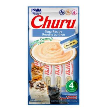 Imagem de Purê Churu Atum Snack Gatos Churu sabor Atum 56 g  - Inaba