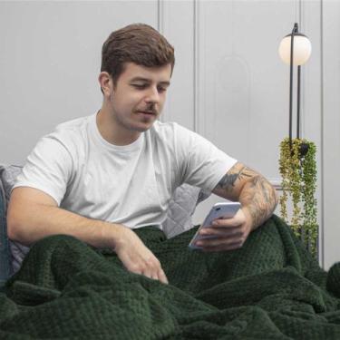 Imagem de Manta Solteiro Flannel Pollo Pinnus Appel Home