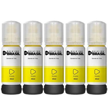 Imagem de Kit 5 Refil De Tinta Para Epson T544 L3150 L3250 L3110 L5190 - Bulk In
