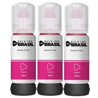 Imagem de Kit 3 Refil De Tinta Para Epson T544 L3150 L3250 L3110 L5190 - Bulk In