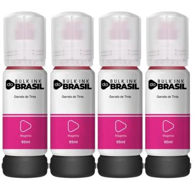 Imagem de Kit 4 Refil De Tinta Para Epson T544 L3150 L3250 L3110 L5190 - Bulk In